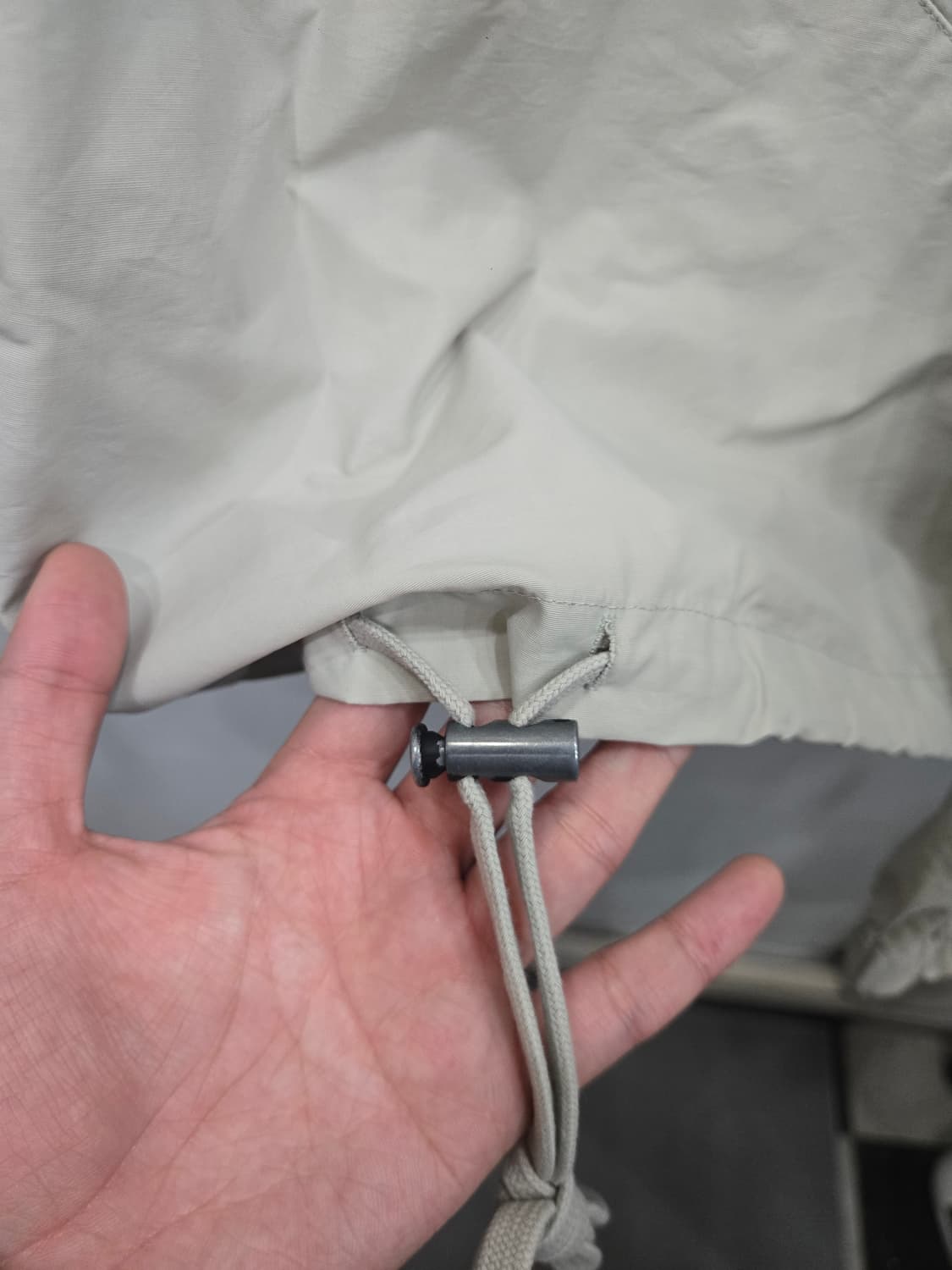 XS,85,크게나옴)) 피어오브갓 에센셜 반집업 바람막이 긴팔티셔츠! 상품이미지4