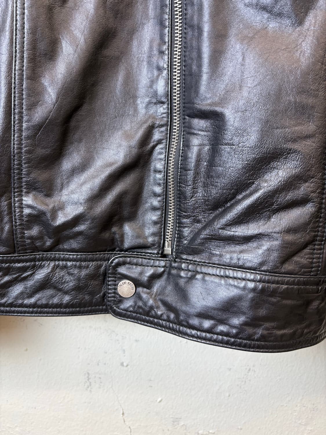 프리키네이션 빈티지 가죽 라이더 자켓 상품이미지5