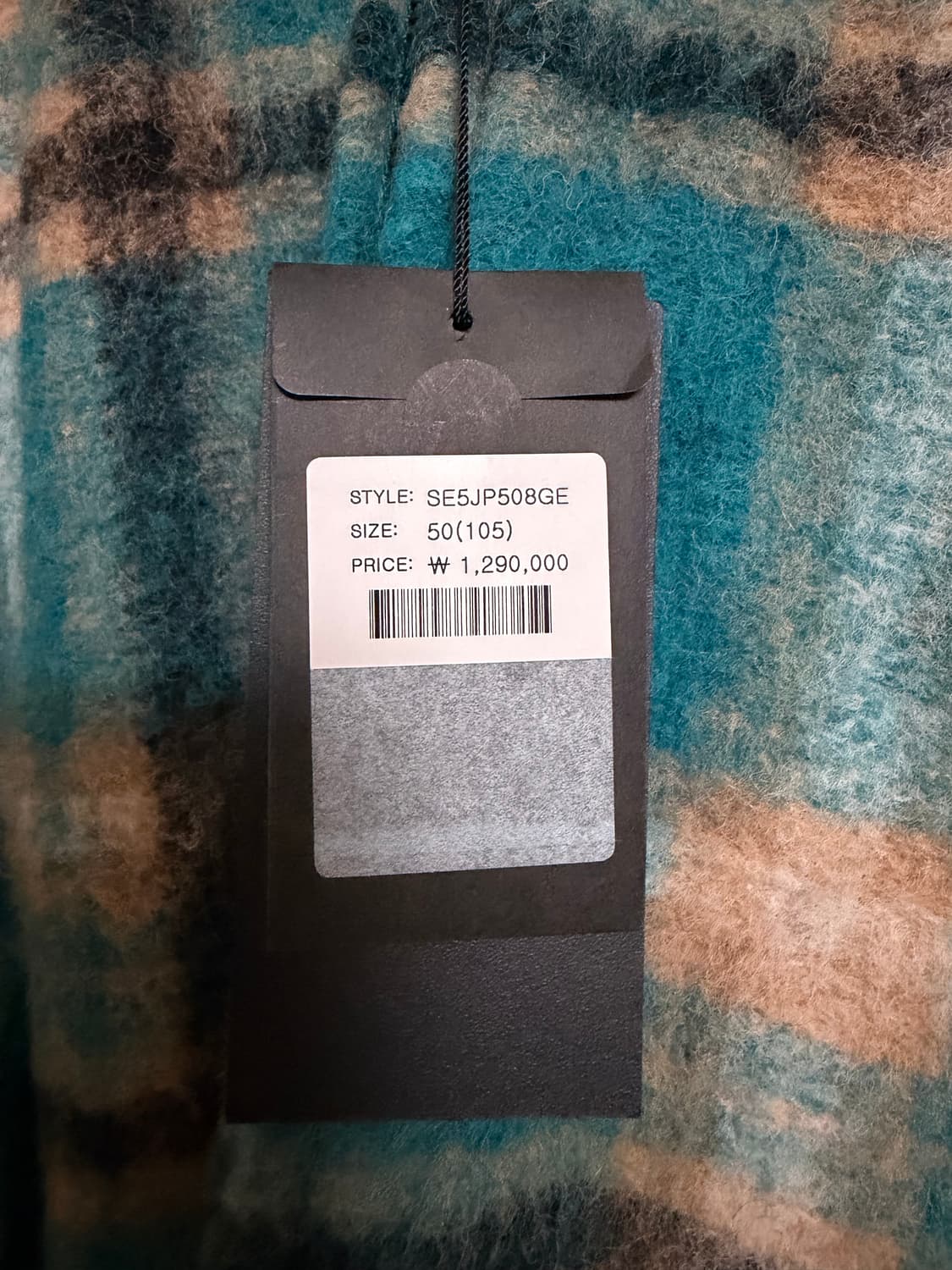 송지오옴므 타탄 체크 패딩 자켓  50 상품이미지8