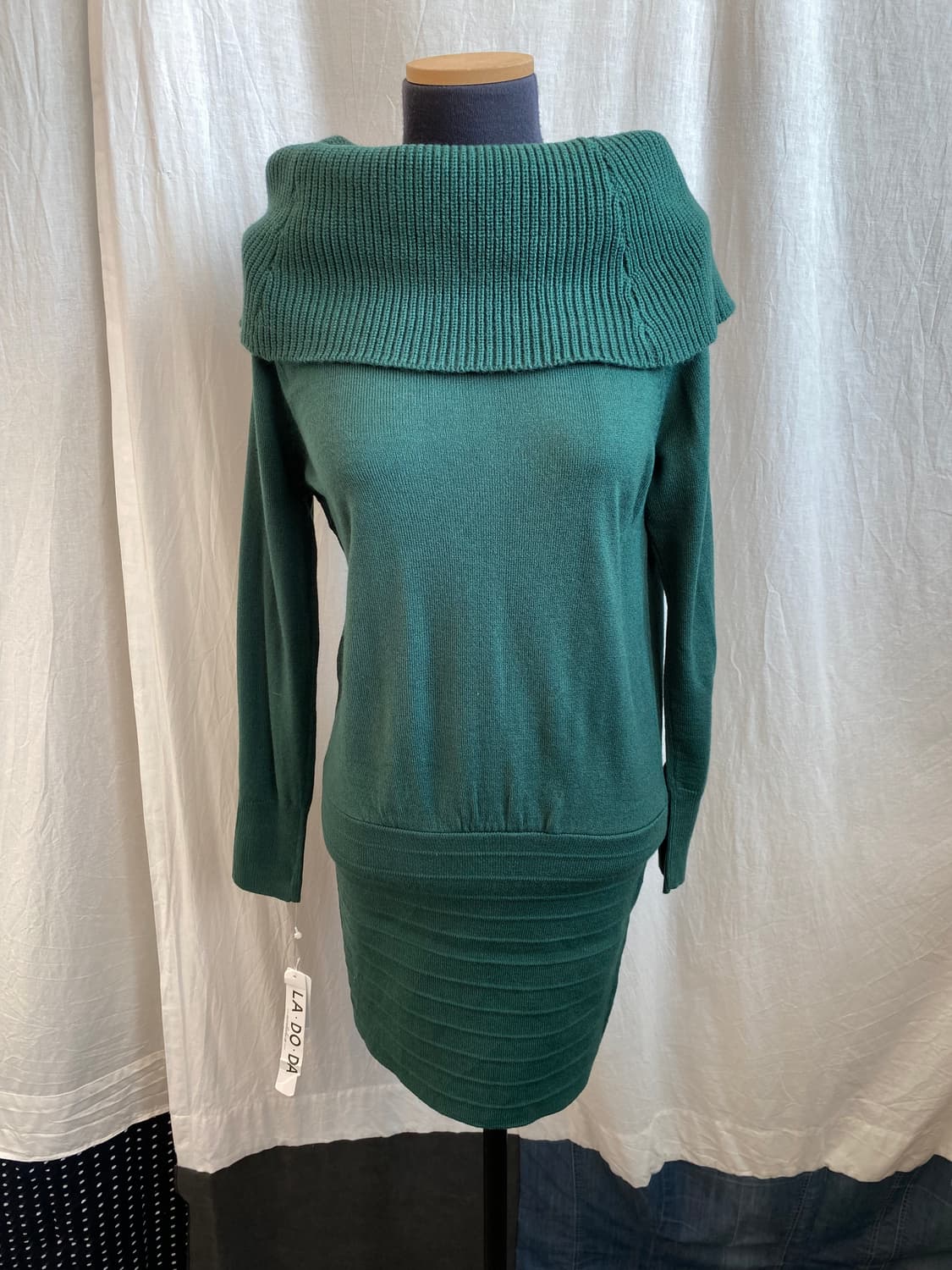 LA DO DA 청록 하이넥 니트(M/미사용품) 상품이미지2