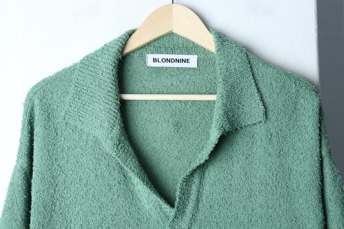 (XL-2XL) 블론드나인 반팔 카라 티셔츠 브이넥 부클-H3H33898 상품이미지3