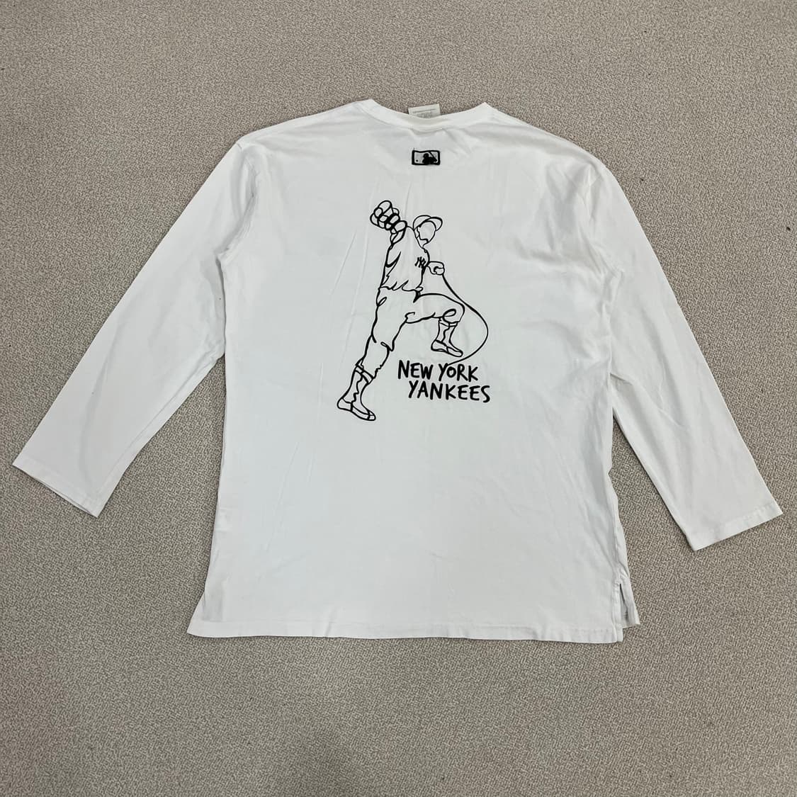 [M] MLB 베이직 스몰로고 긴팔 티셔츠 0114M1 상품이미지5