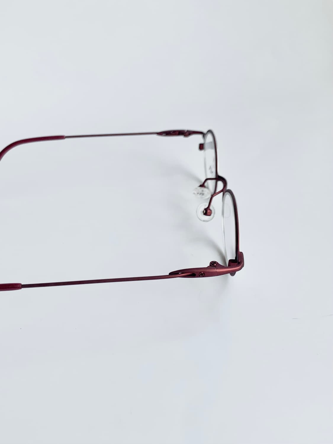 [픽키-714] 보니아 BONIA 빈티지 레드 메탈 안경테 데드스탁 상품이미지5