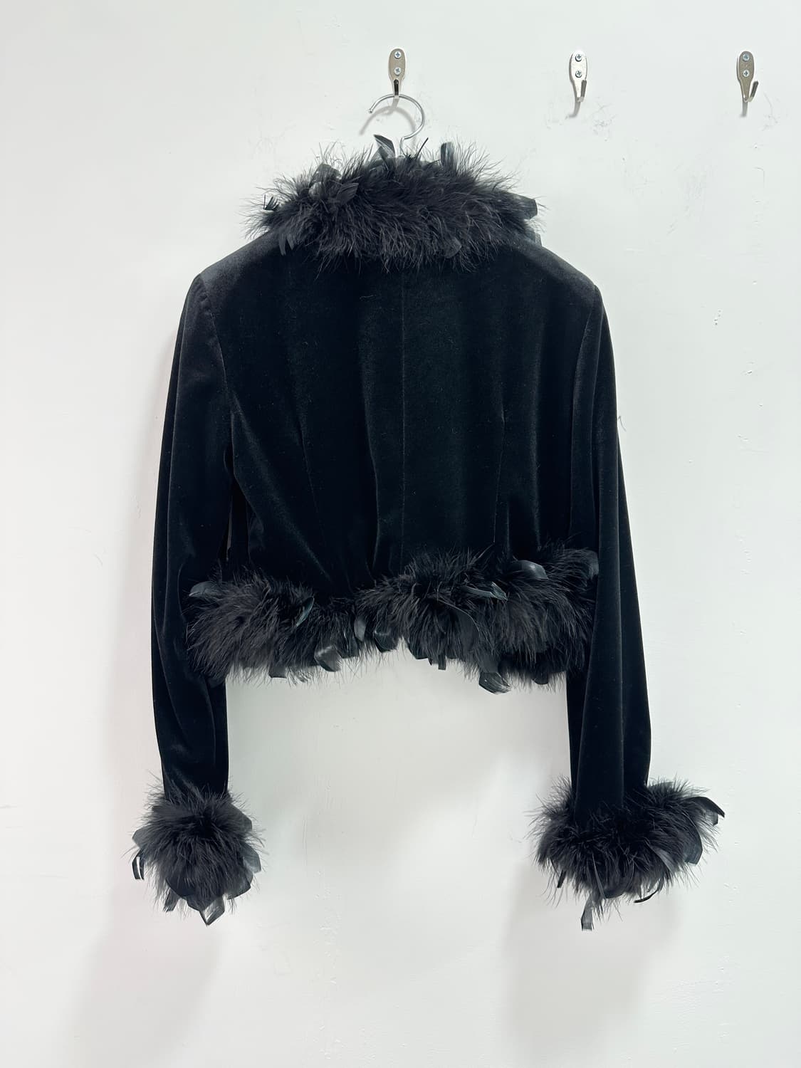 Leggy Press velvet fur cardigan  상품이미지8