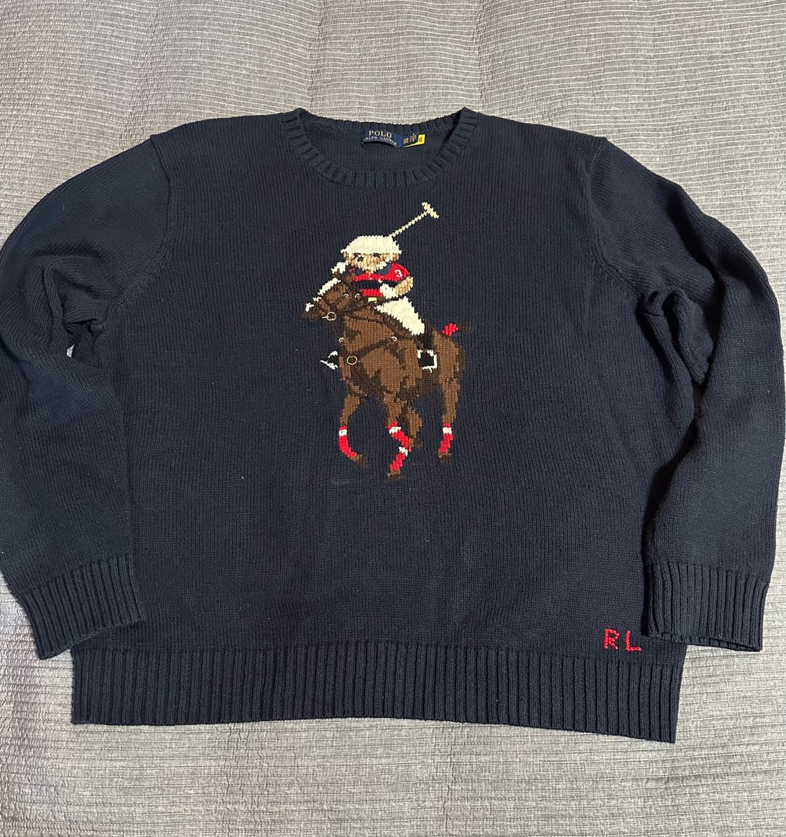 (2XL,QR) 폴로 빅포니 베어 니트 상품이미지1