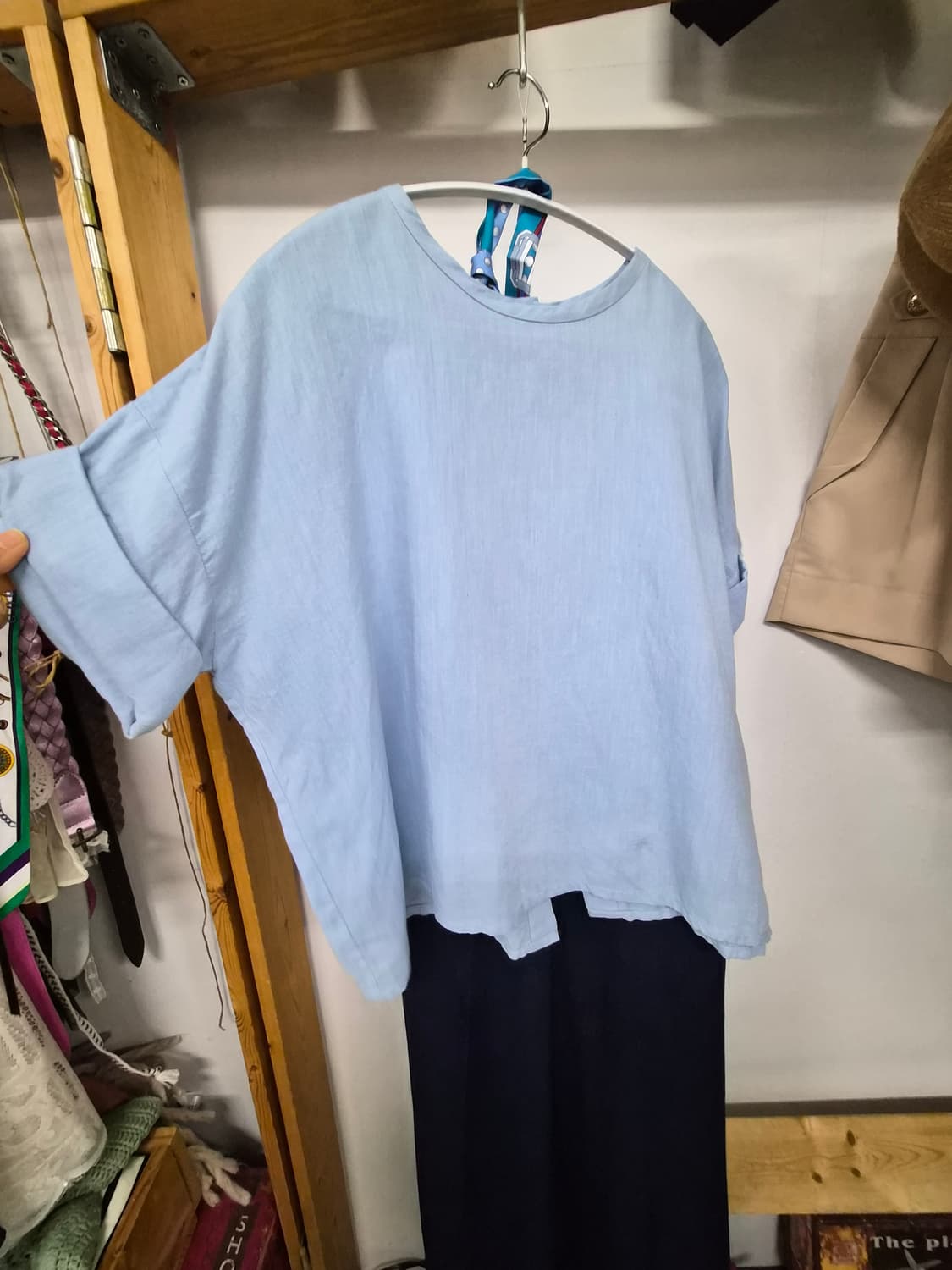 마쥬 루즈핏 셔츠블라우스. 산드로  레이온 슬랙스 상품이미지4