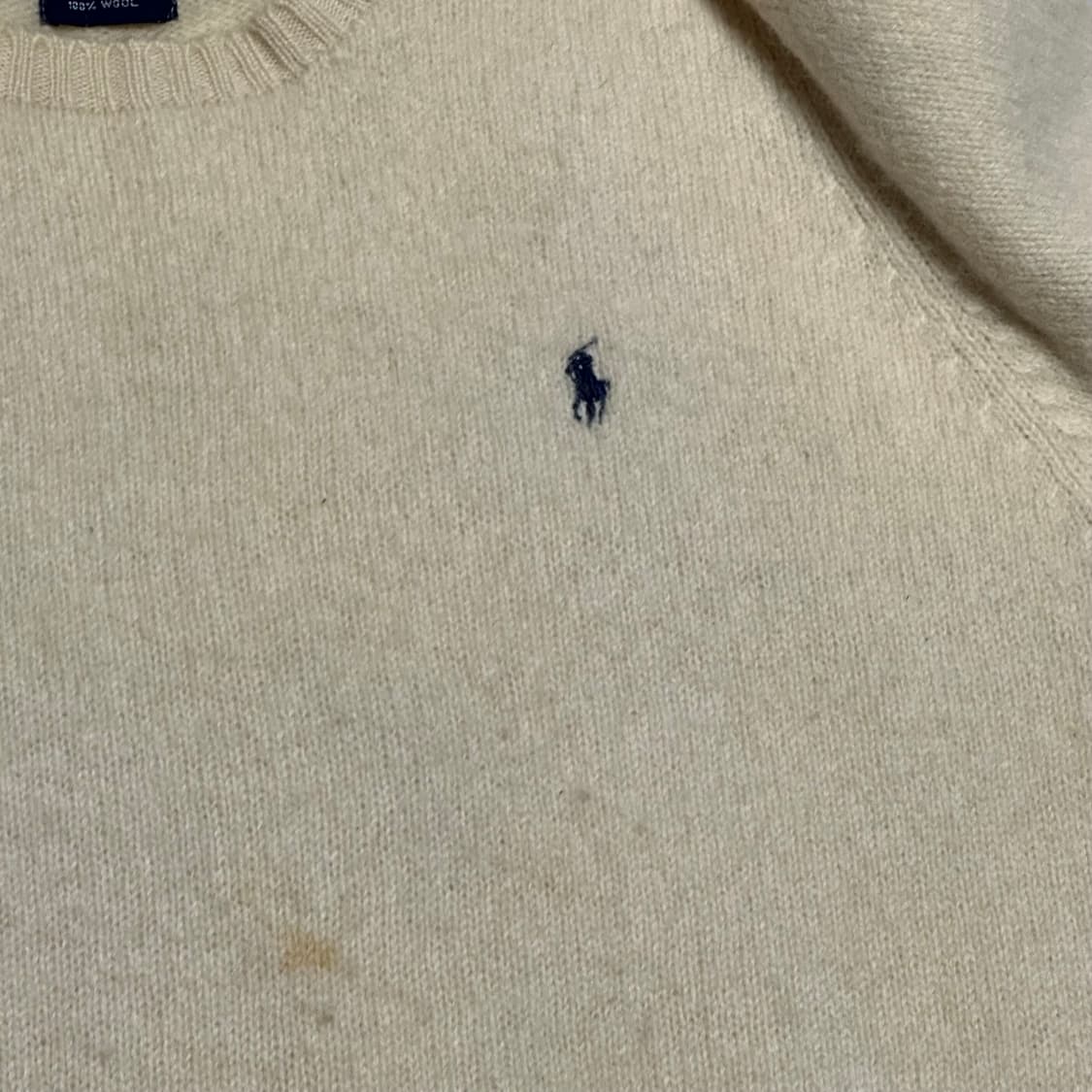 L 폴로랄프로렌 아이보리 울 니트 상품이미지7