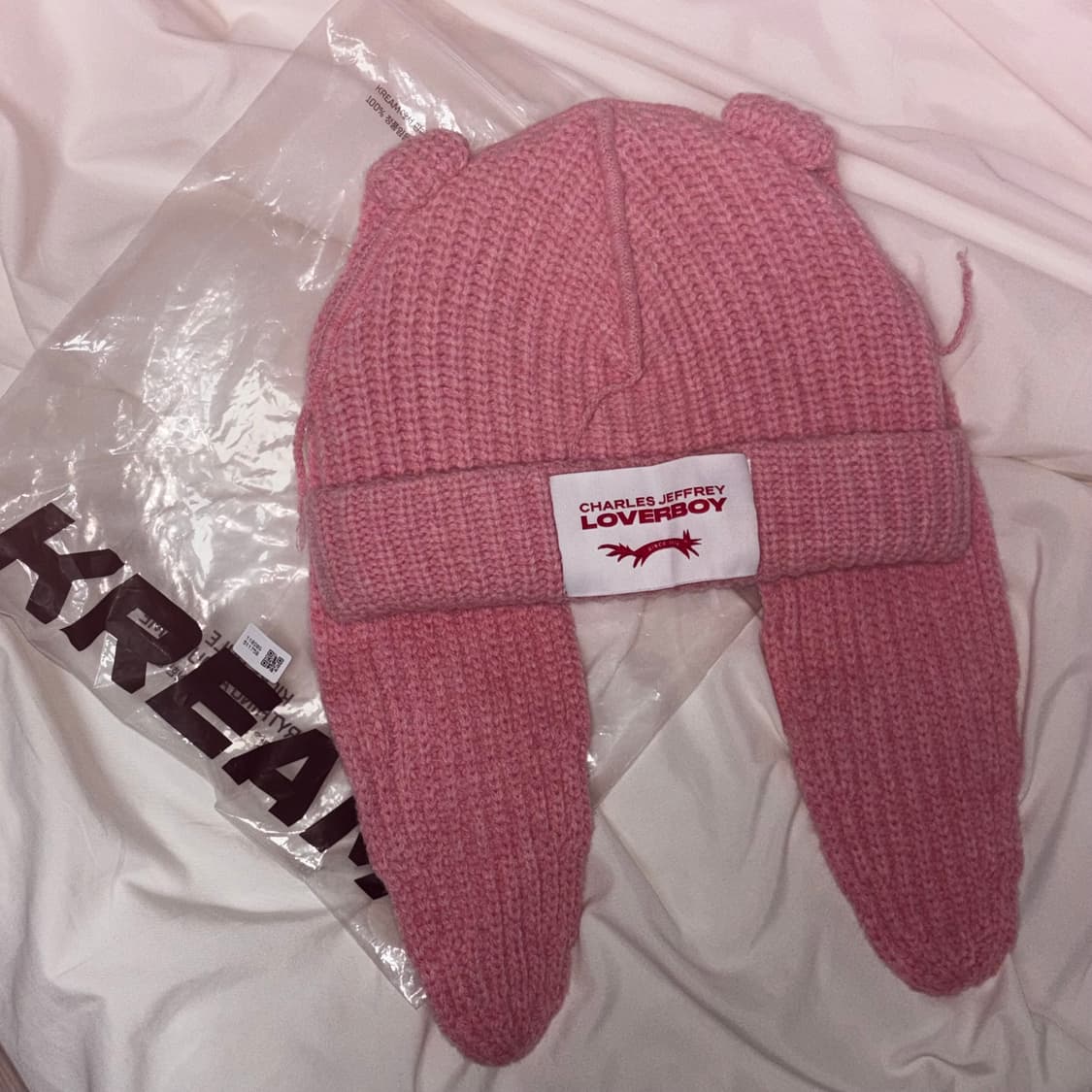 찰스 제프리 러버보이 청키 래빗 비니 핑크 상품이미지2