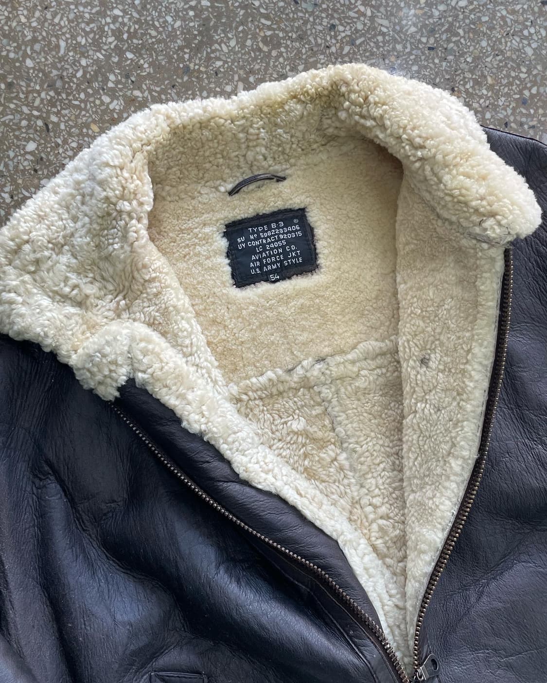 빈티지 밀리터리 b-3 무통 자켓 (105-110) 상품이미지5