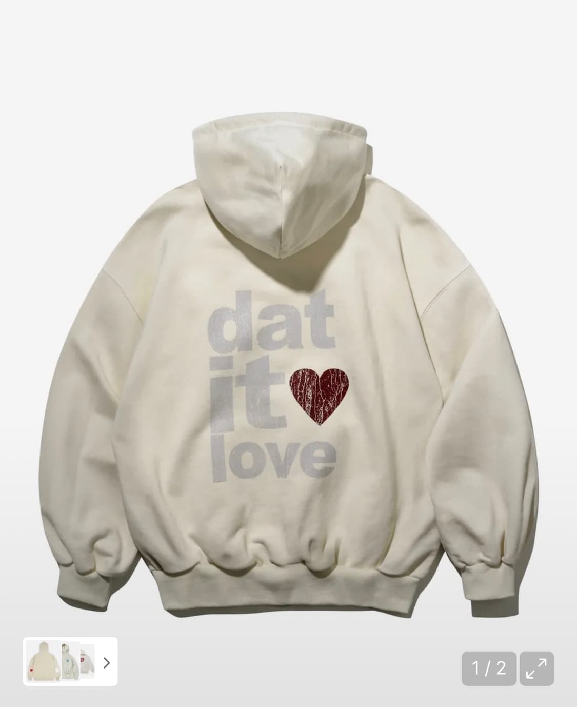 DIL 후디 (크림) 상품이미지1