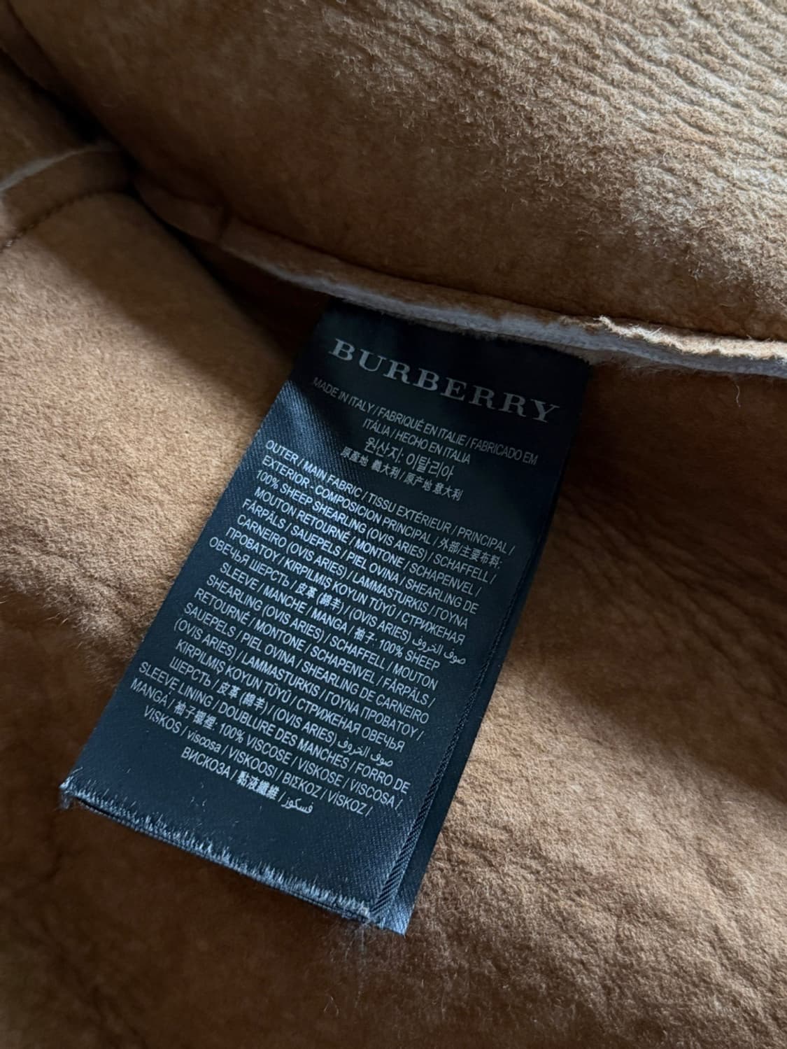 버버리 시어링 코트 여성66-77 상품이미지7