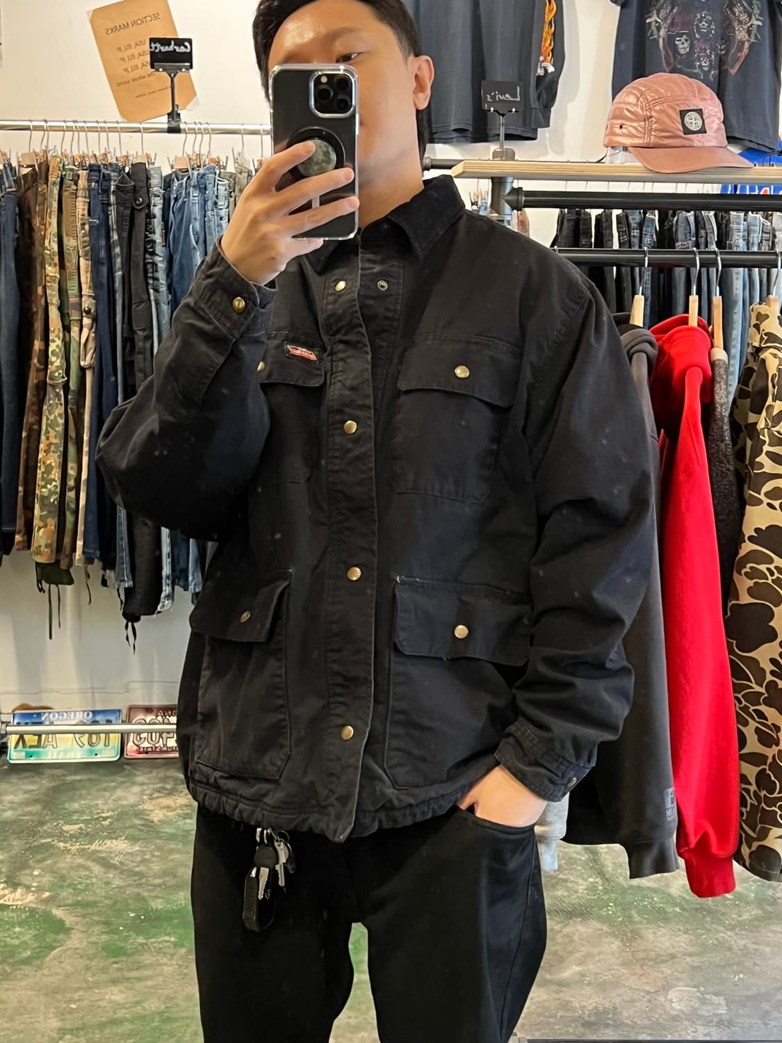 00s [3XL] 디키즈 플란넬 라이닝 헤비웨이트 덕 워크 자켓 상품이미지9