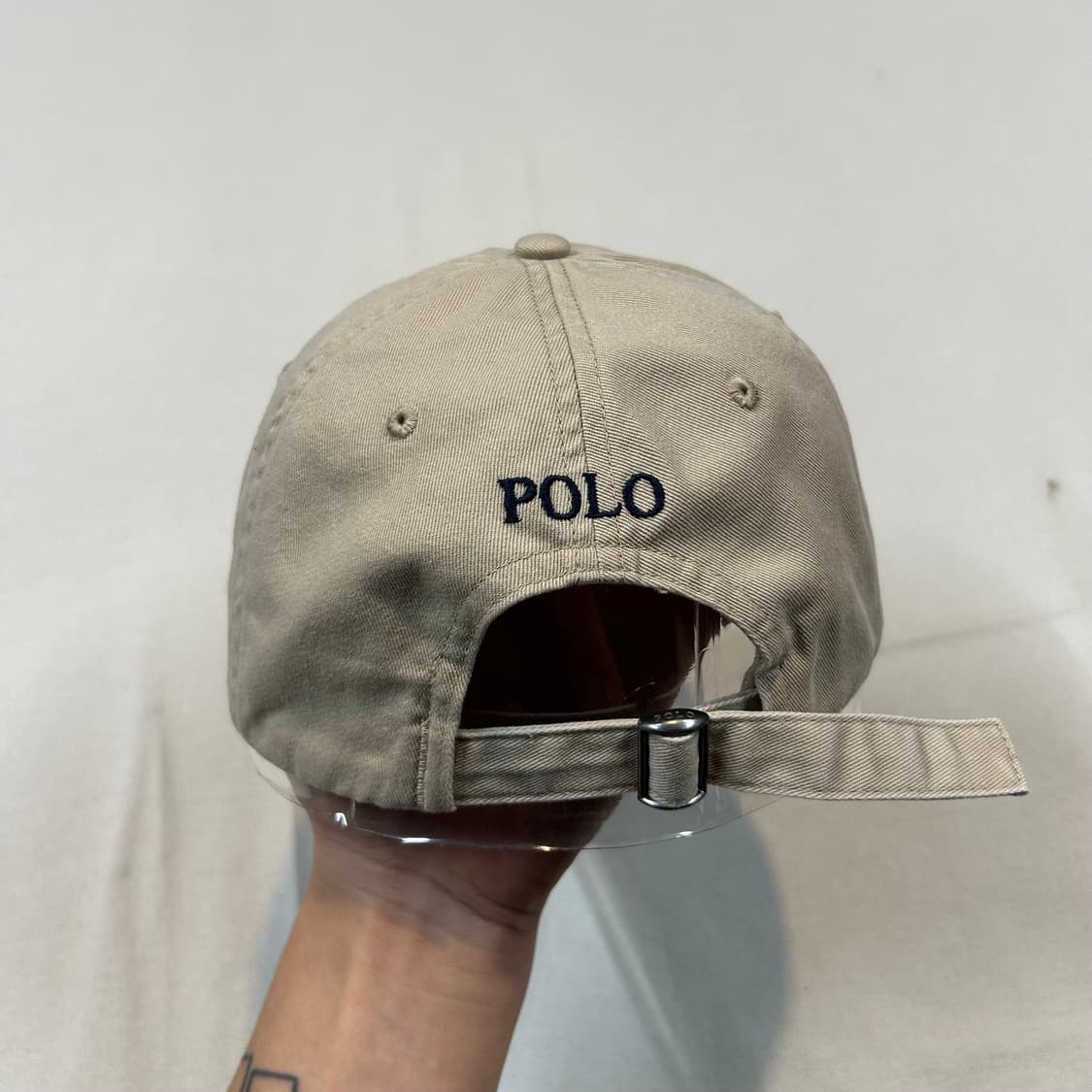 폴로 랄프로렌 탄 카키 볼캡 모자 신형 큐알탭 상품이미지4