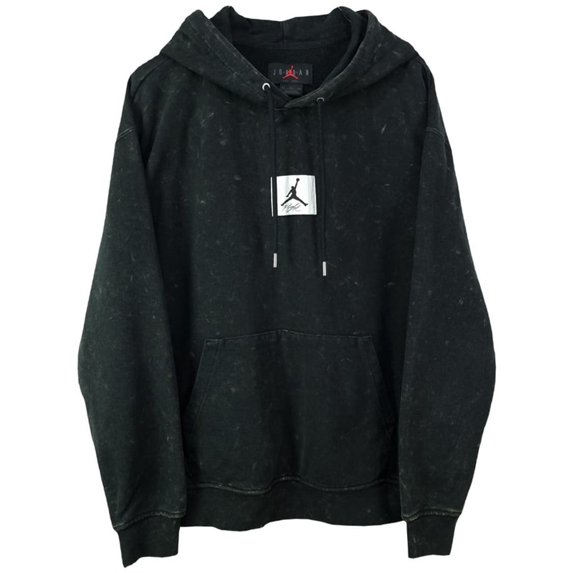 [나이키 조던] 로고 패치 오버핏 후드티 블랙 M19962 상품이미지2