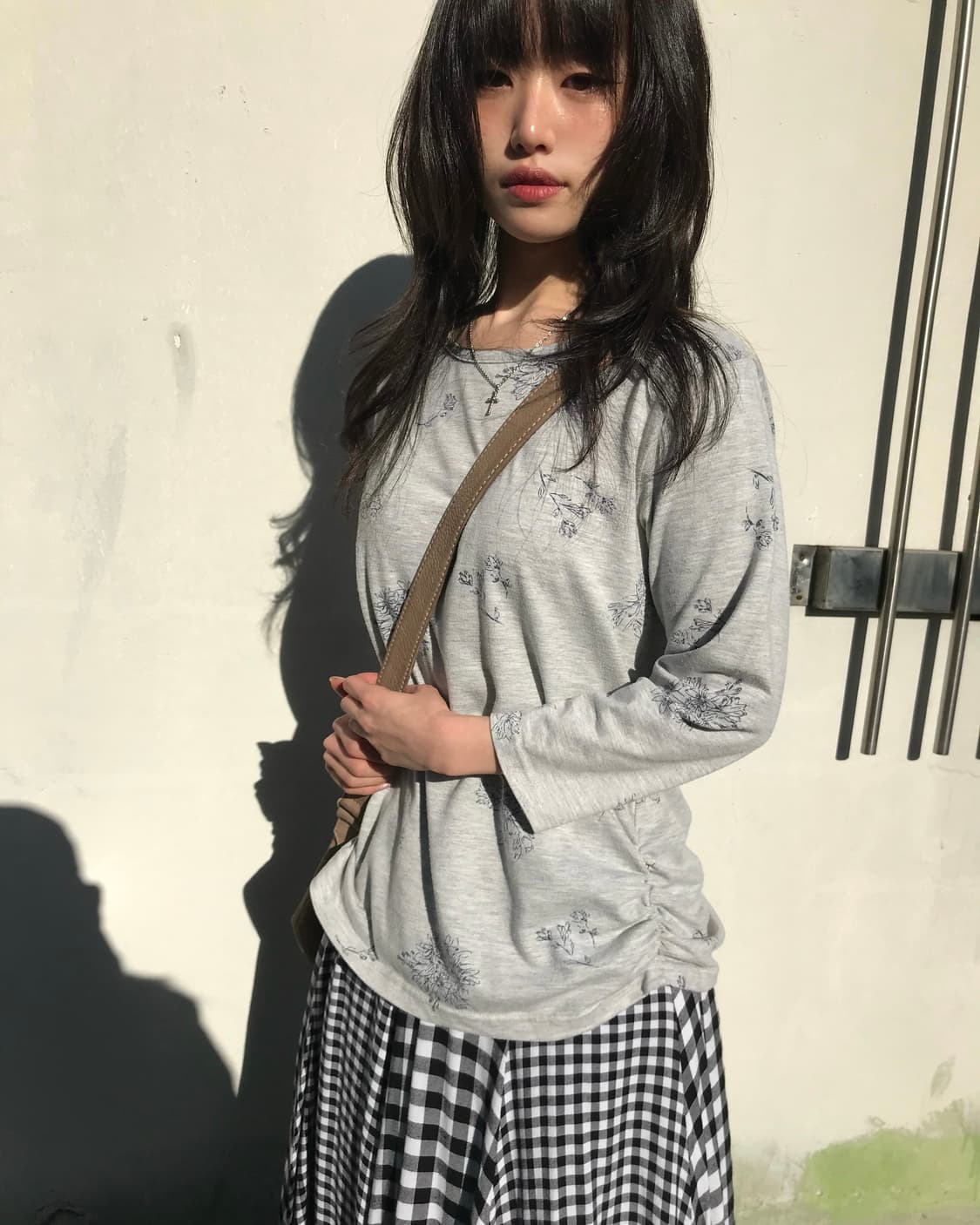 빈티지 그레이 셔링 롱 슬리브 상품이미지4