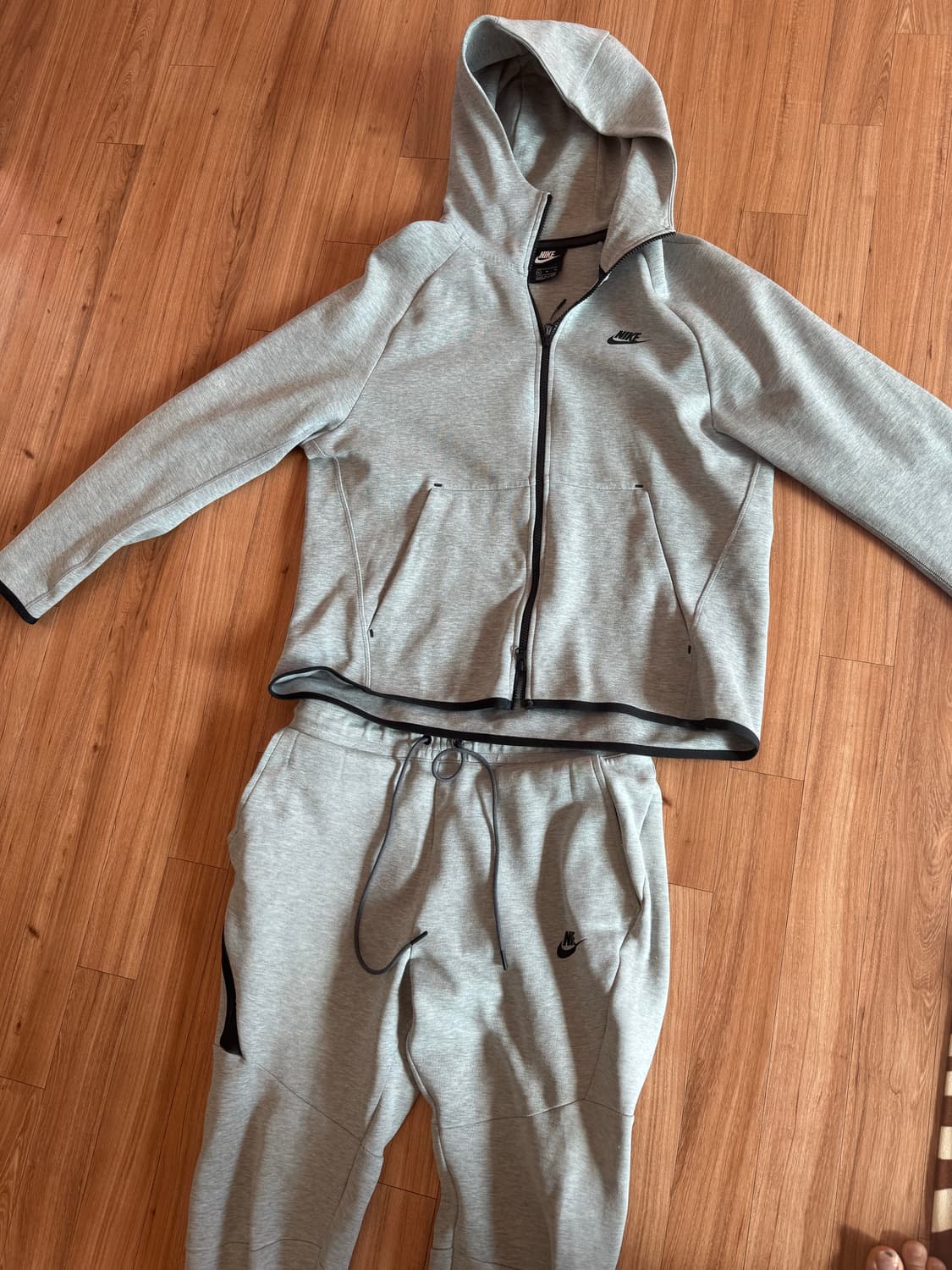 나이키 테크 플리스 트레이닝복 테크팩 회색 세트 L 상품이미지1