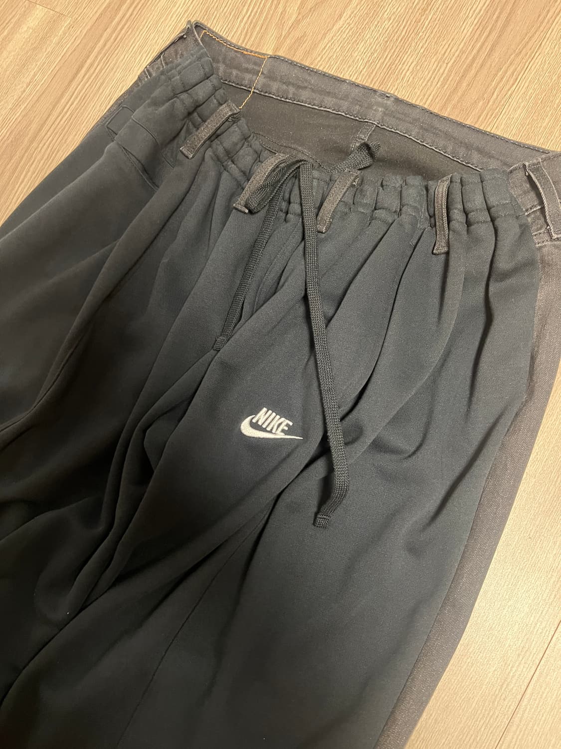 서울키즈 블레스 커스텀 오버조깅진 블랙x블랙 상품이미지2