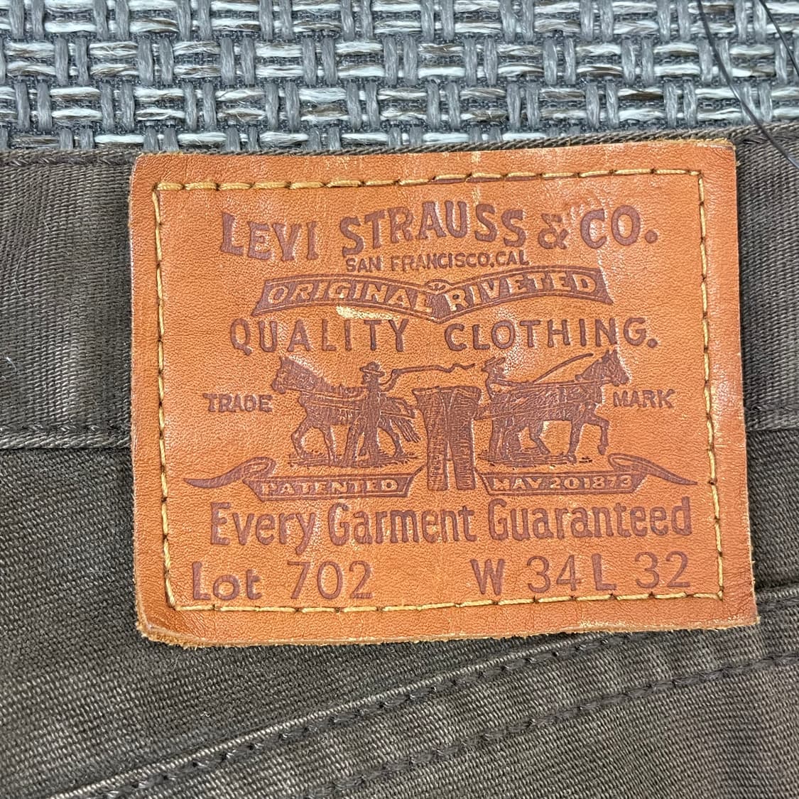 (34) 리바이스 702 브라운 코튼 치노 팬츠 상품이미지5