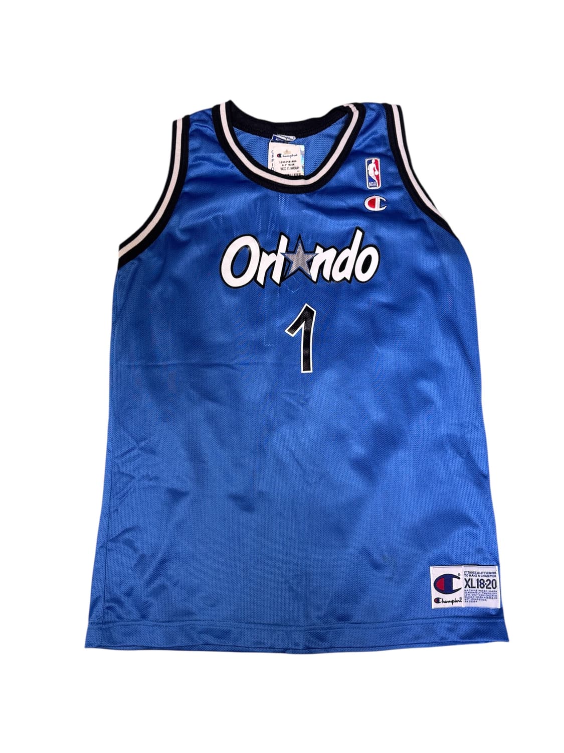 빈티지 90s 챔피온 올랜도매직 앤퍼니하더웨이 메쉬져지 XL 상품이미지1