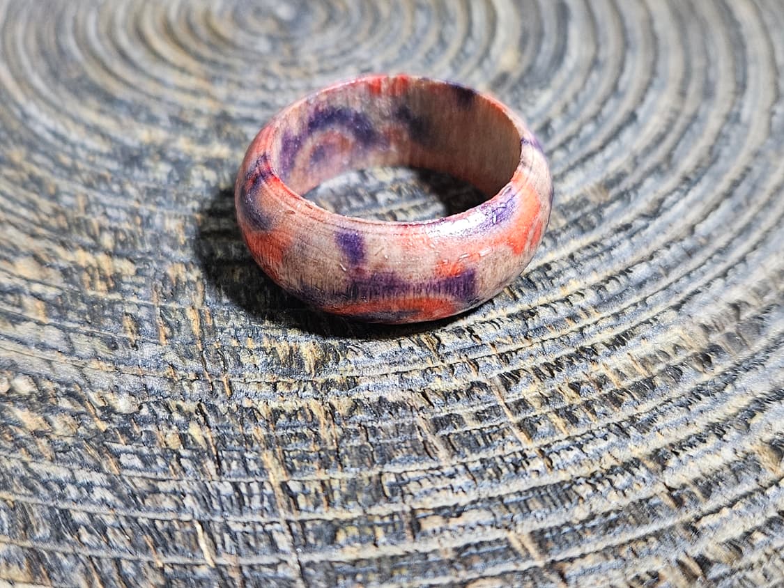 패턴 나무 반지 17호 상품이미지1