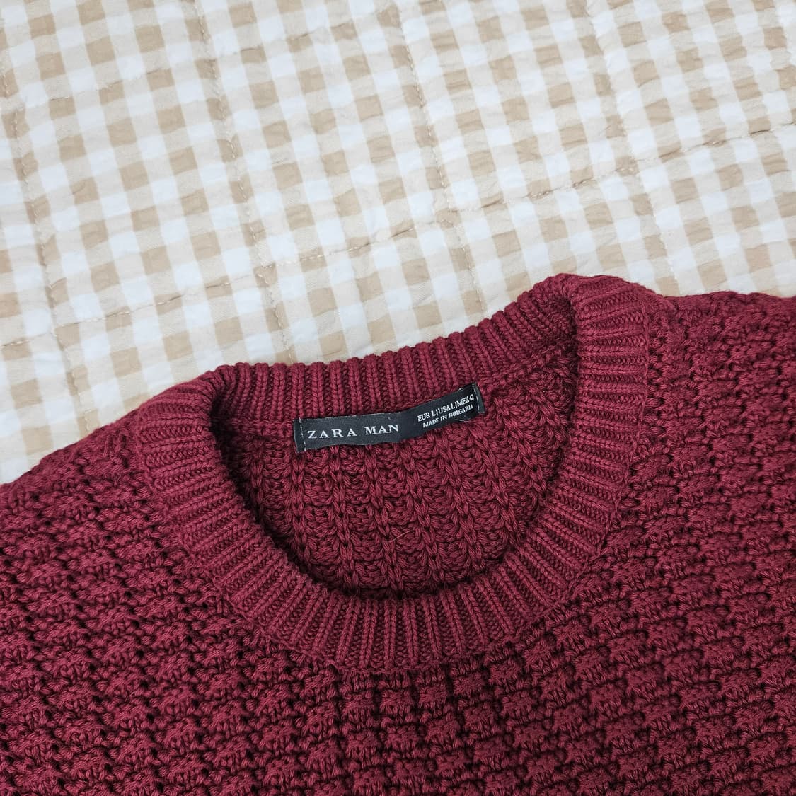 자라 와플 긴소매 니트 남자100 상품이미지2