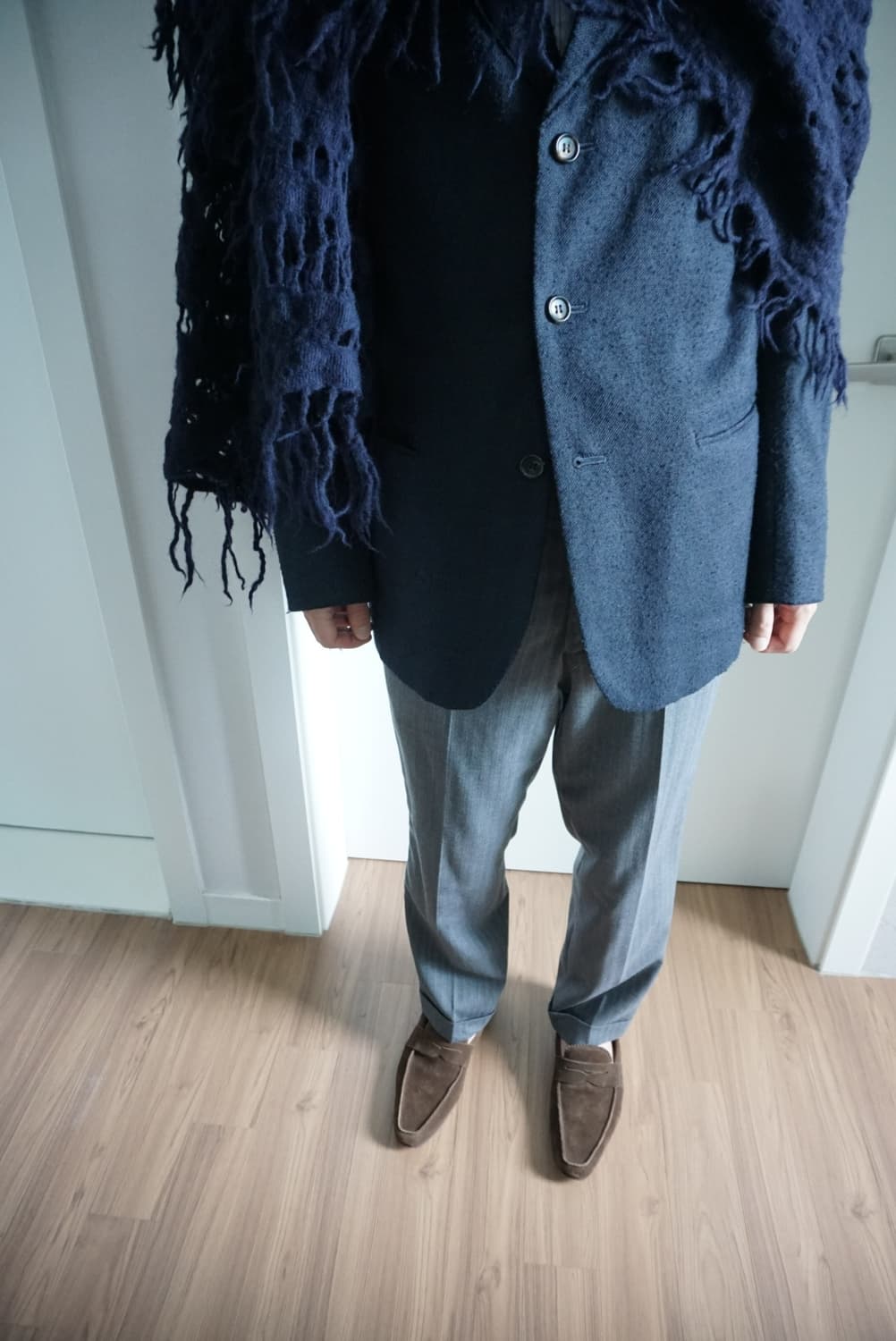 Comme des garcons stripe wool pants 상품이미지4