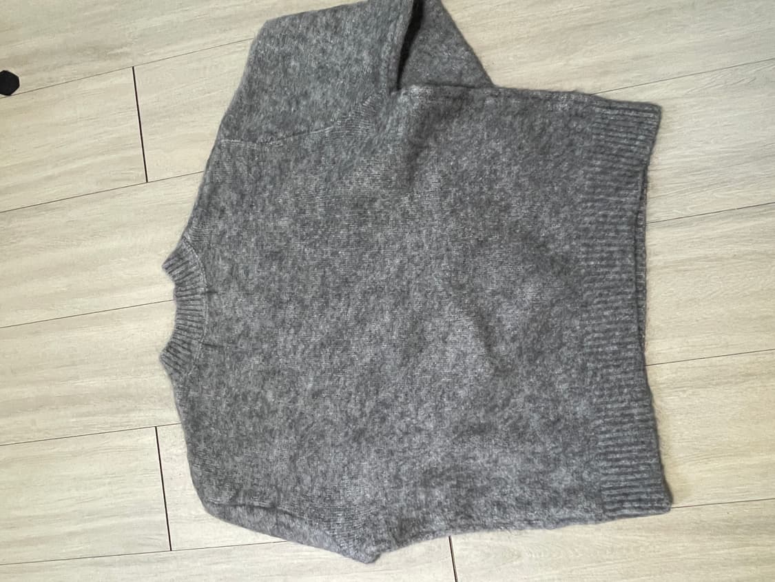 (Satur)세터 모헤어 블렌드 니트 멜란지 그레이 상품이미지3