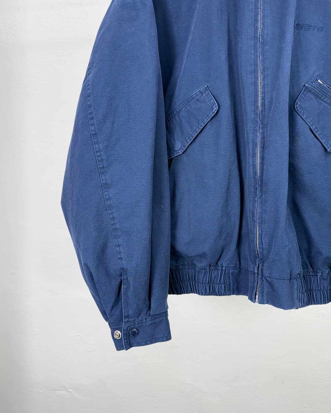 슈프림 24fw 레더 카라 유틸리티 자켓 네이비 상품이미지5