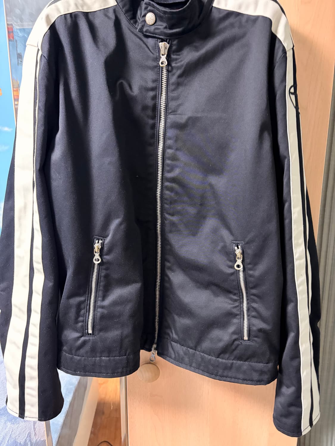 디젤 J-베크 바이커 자켓 블랙 50 상품이미지3