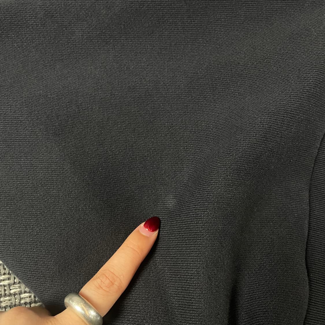 아디다스 차콜 빅로고 프린팅 롱 맨투맨 원피스 M 상품이미지6