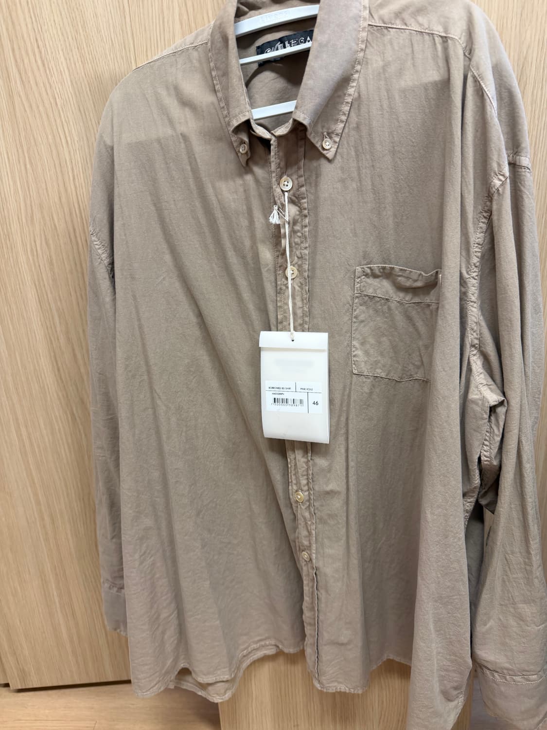 아워레가시 버로우드셔츠 핑크 46 상품이미지1