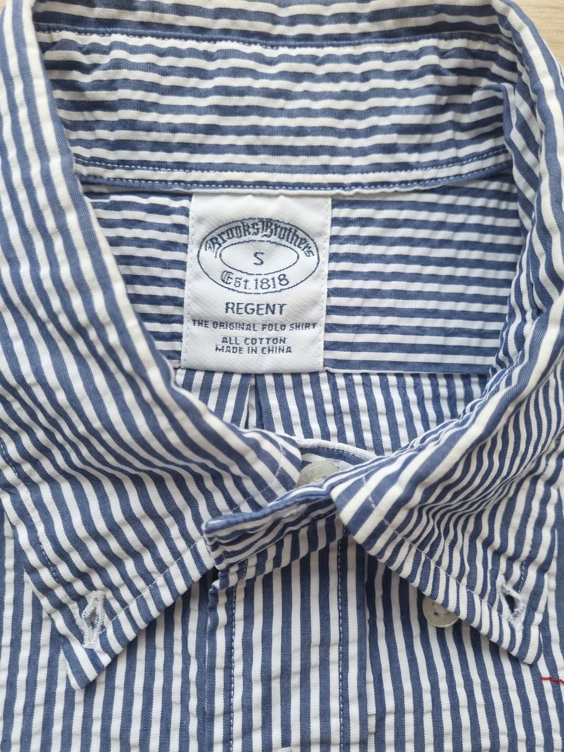 브룩스브라더스 시어서커 랍스터 스트라이프 셔츠 상품이미지3