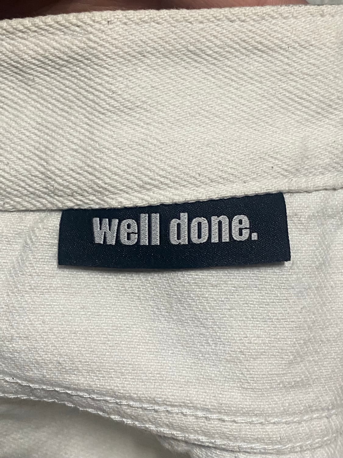 WE11DONE 웰던 그레이 워싱 카고 데님 팬츠 L 상품이미지9