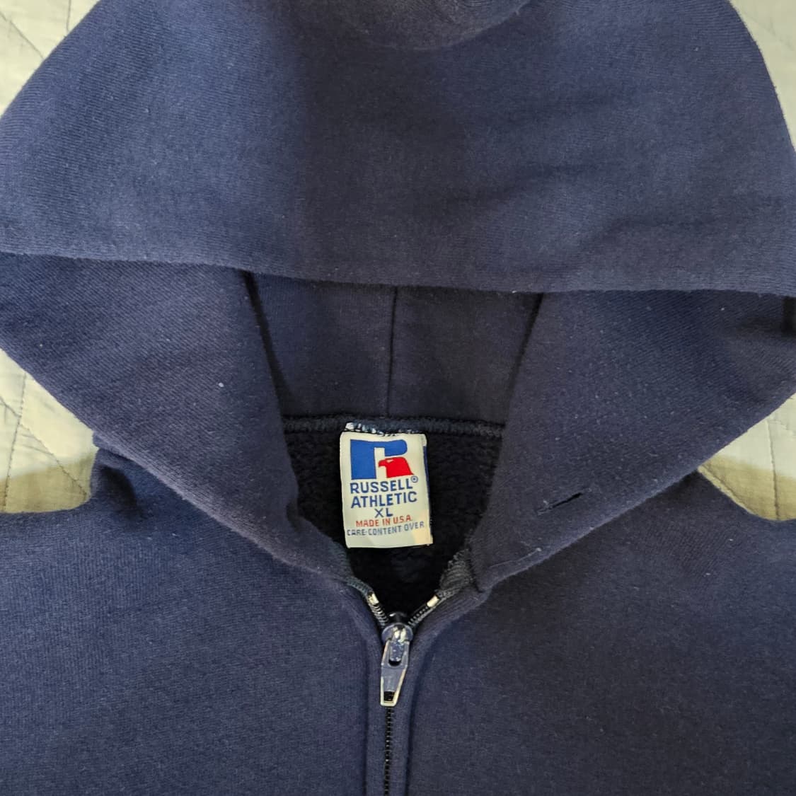 [XL] 90s 러셀 애슬레틱 후드집업 네이비 굿컨디션 ver.10 상품이미지5