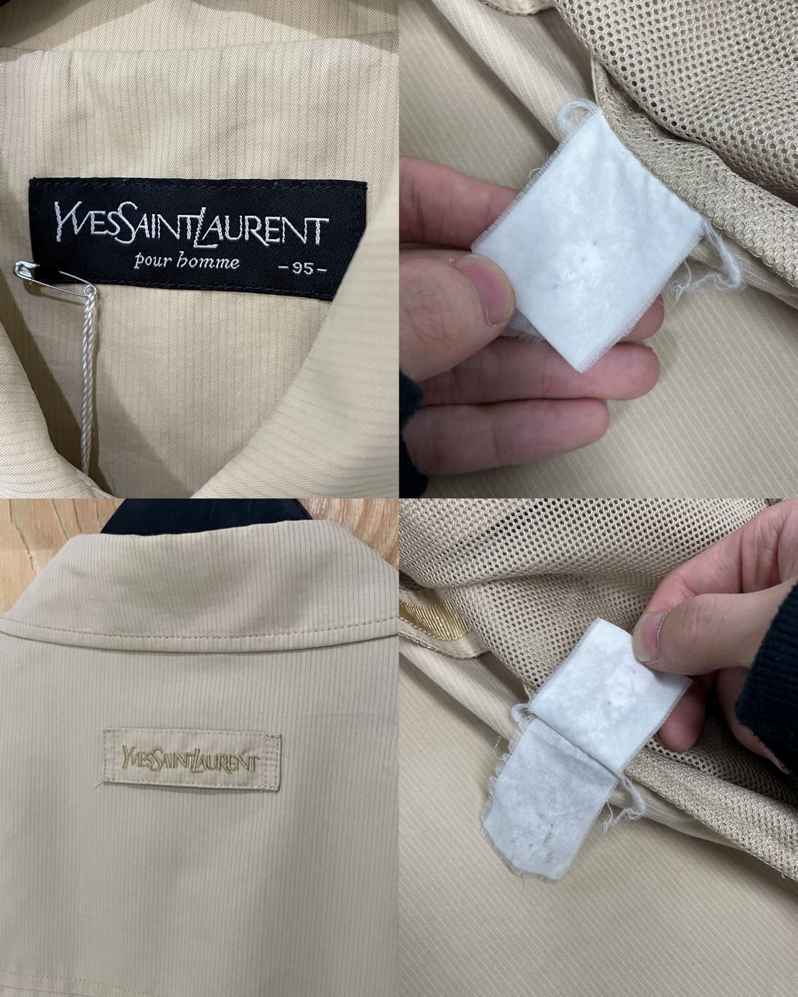 입생로랑 90s YSL 로고 집업 자켓 상품이미지8