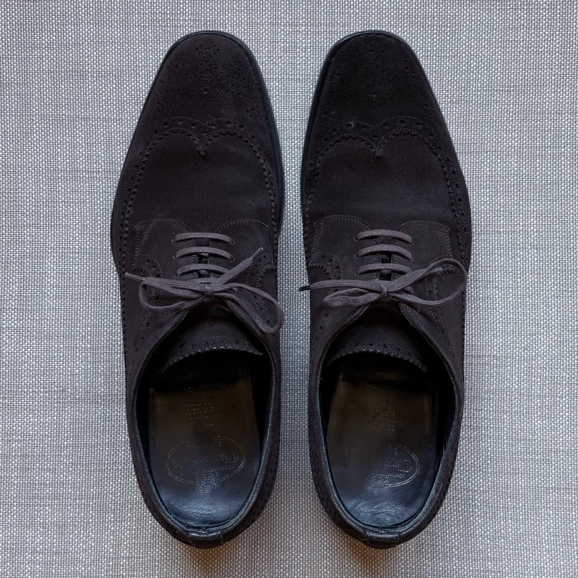 영국 Churchs PORTMORE 브라운 스웨이드 브로그 윙팁 상품이미지8