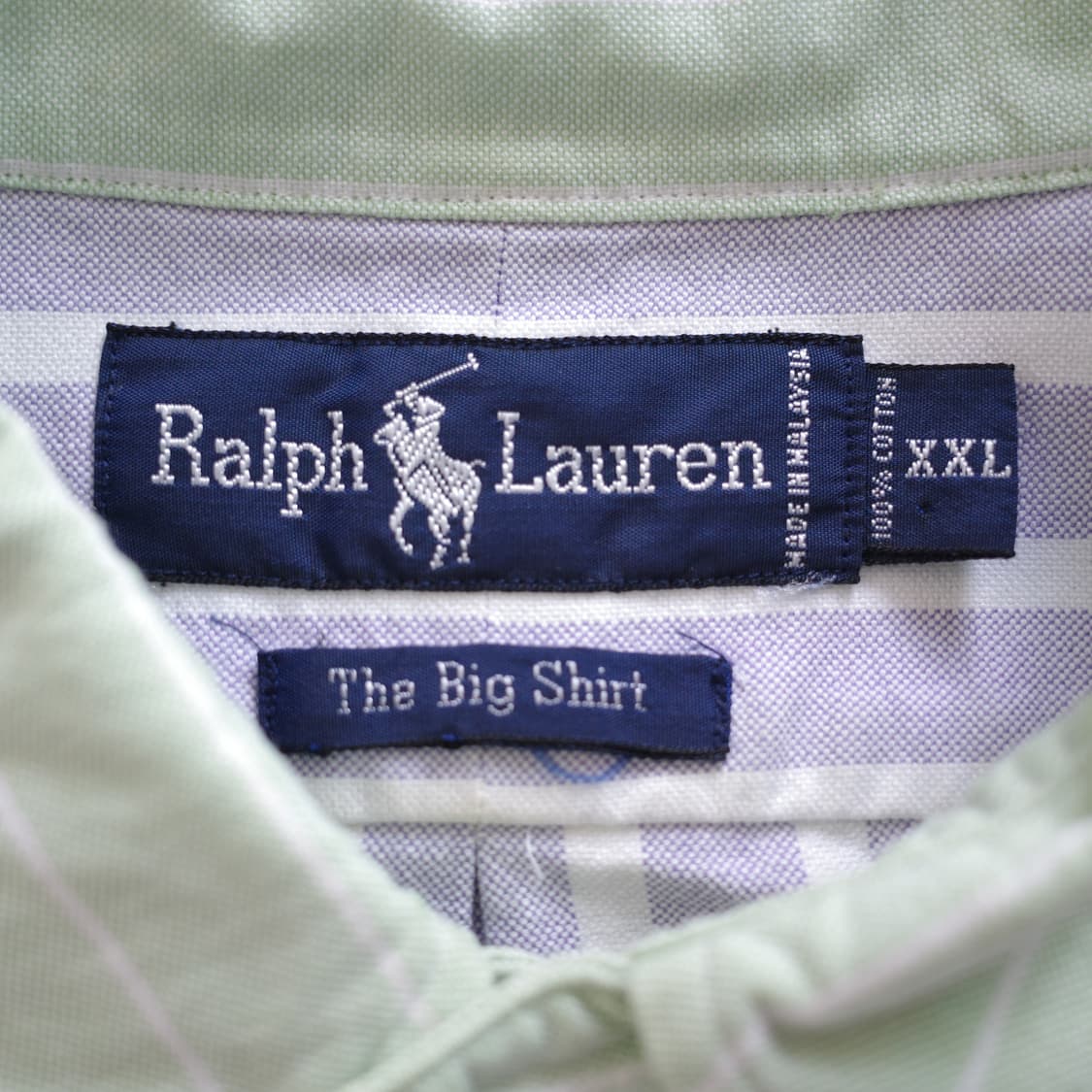 90s 폴로 랄프로렌 빅셔츠 The Big Shirt 스트라이프 XXL 상품이미지2