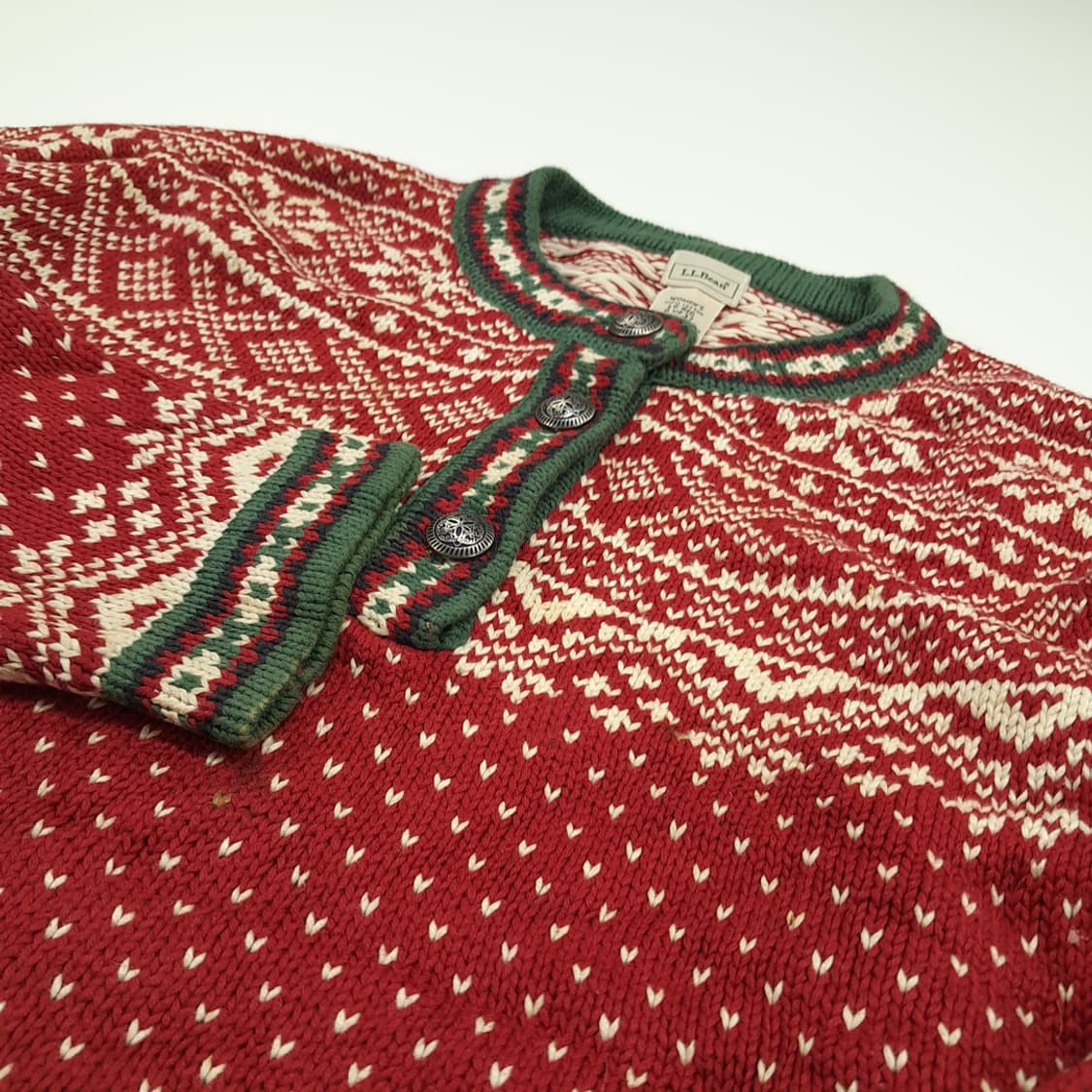 CN896 L 엘엘빈 크리스마스 노르딕 긴팔 니트 스웨터 상품이미지5