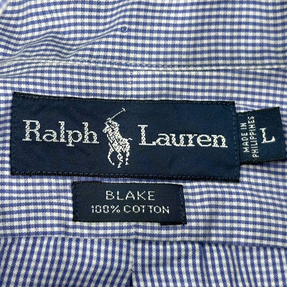 폴로 랄프로렌 포니 클래식 체크셔츠 (실측 XL) 상품이미지5