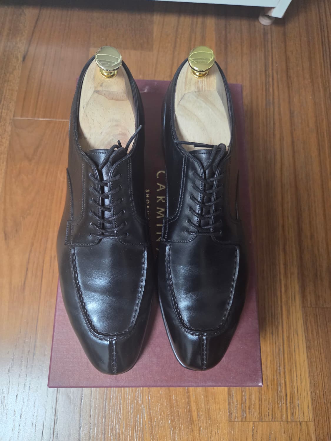 Carmina 스플릿토 블랙 더비 슈즈 상품이미지2