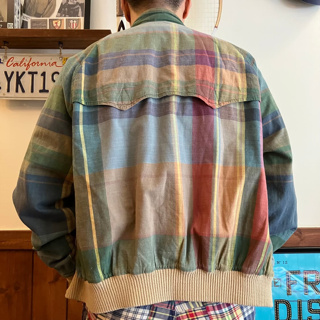 폴로 랄프로렌 마드라스 해링턴 자켓 L 상품이미지10