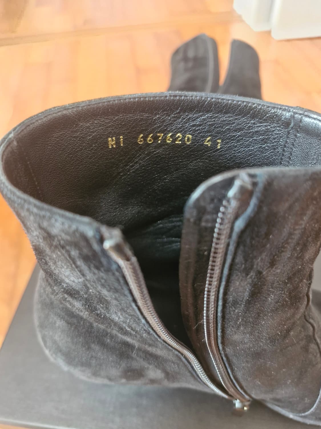 생로랑 바실리아 22 fw 앵클 부츠 스웨이드 265 상품이미지4