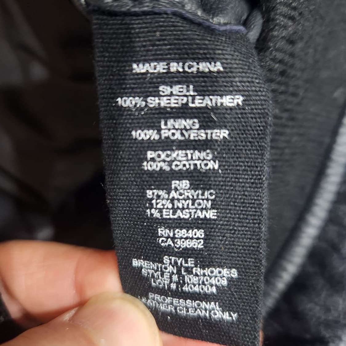 [남M]띠어리맨 양가죽 블루종 자켓[Y63-053]/빈티지프렌 상품이미지10