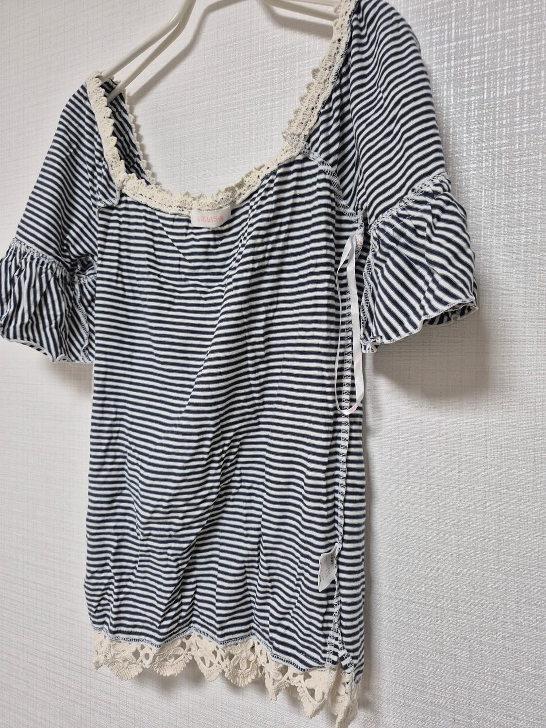 리즈리사 히메카지 초고전템 보더프린트 벨슬리브 탑 상품이미지3