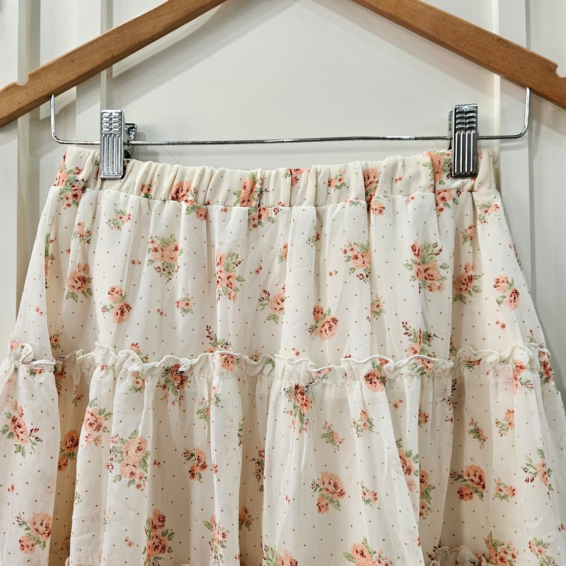 플라워 캉캉 레이스 스커트 상품이미지2