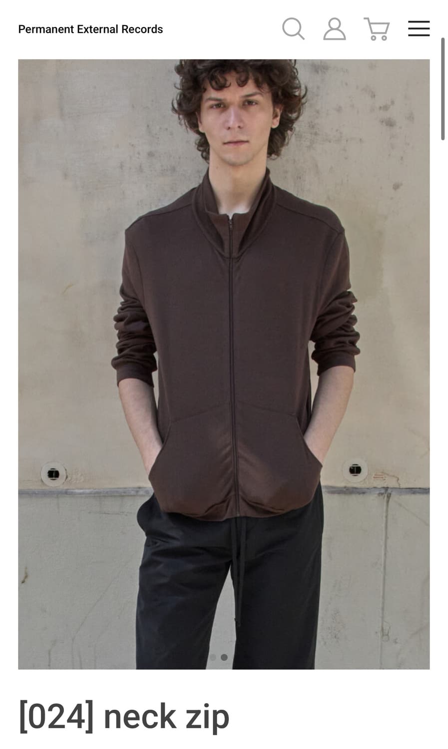 머듈 넥집 neck zip 브라운  상품이미지1