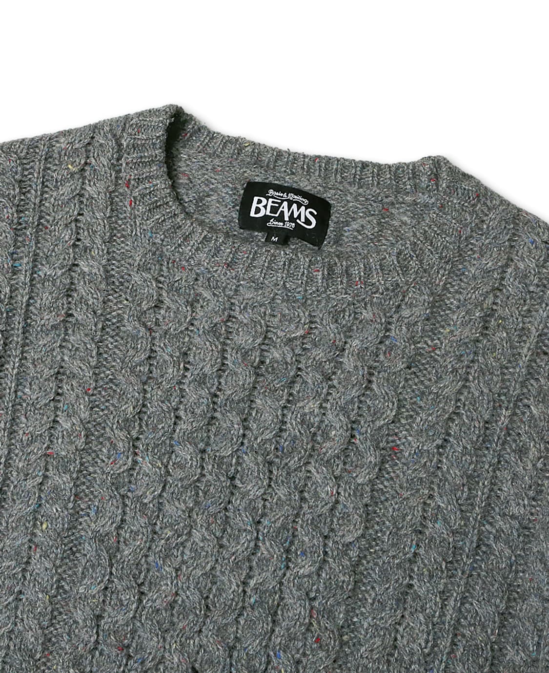 빔즈 [Beams] 익사이팅 그레이 꽈베기 니트 웨어 상품이미지2