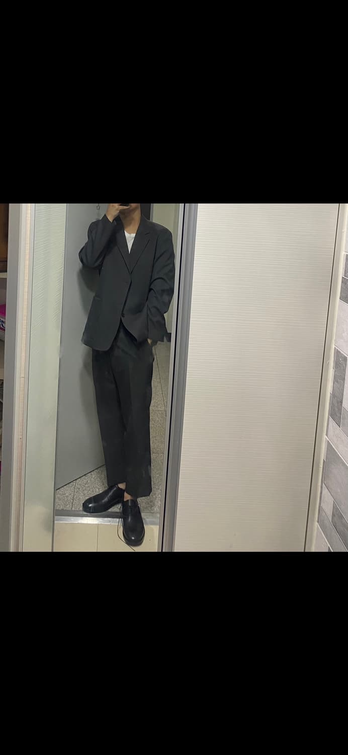 유니클로U 셋업 차콜 xl 상품이미지3