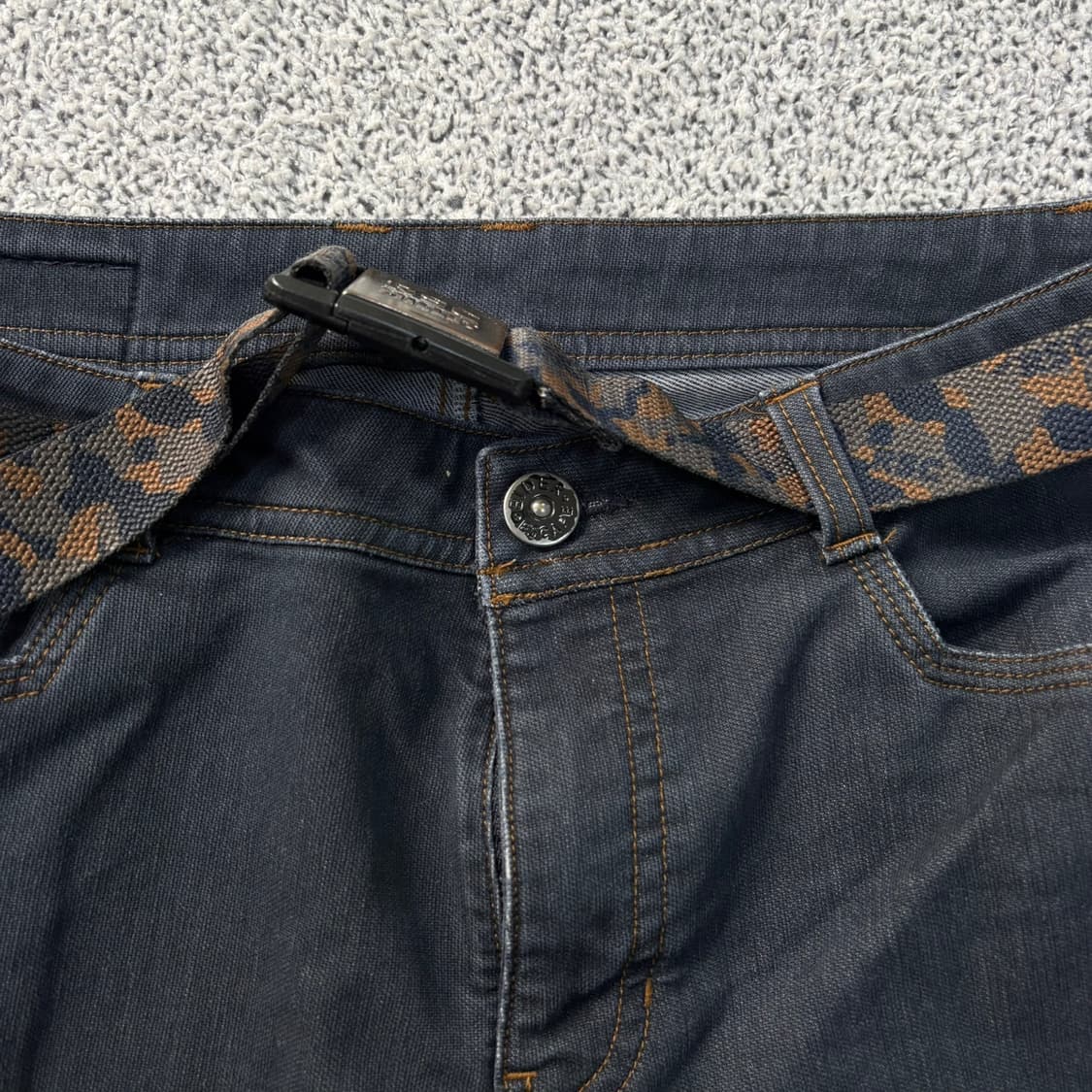 78 아이더 등산 포켓 흑청 데님 팬츠 0325J 상품이미지2