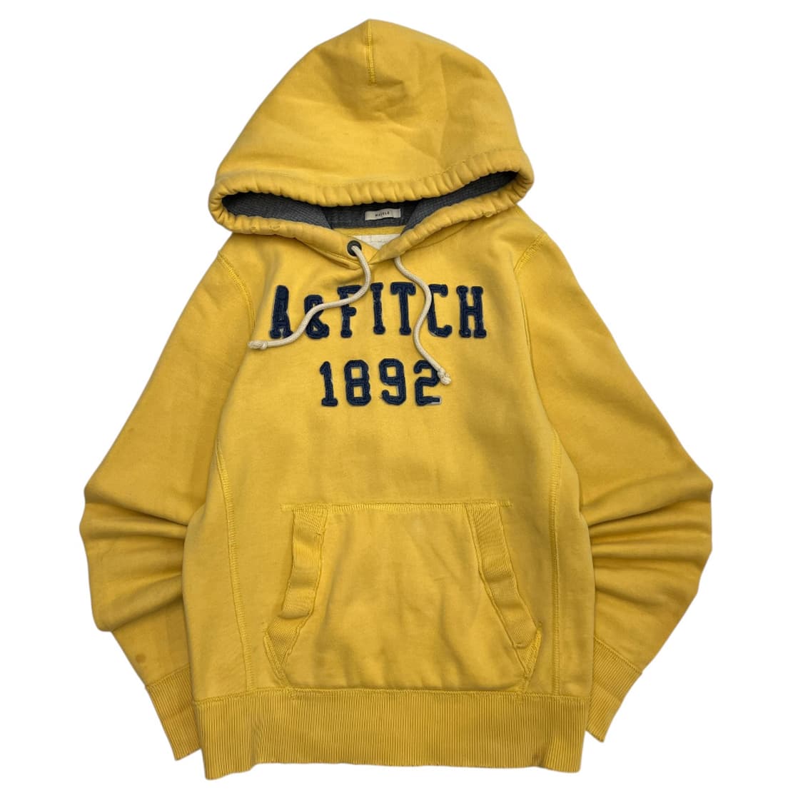 아베크롬비 네이비패치 옐로우 후드 M 상품이미지2